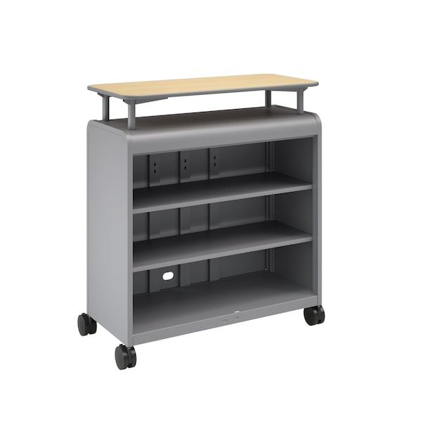 Smith Trades Industrial Storage Cabinet, 50 in H, 43 in W, Platinum, (2) Adj. + (1) Fixed/Base Shelves 611100000PPMAPP - main